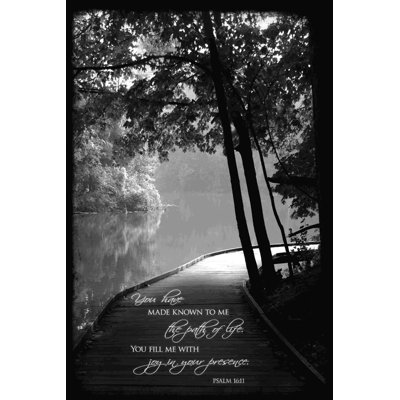 Chemin de vie - reproduction sur toile tendue