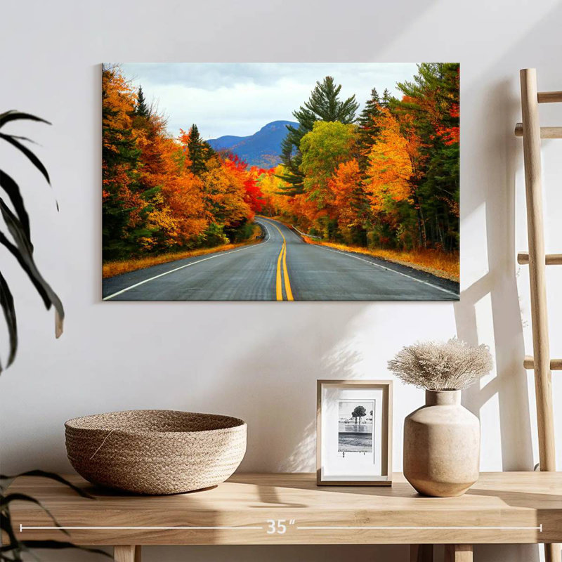 Mehar, New Hampshire, route d'automne, H 16 po x l 24 po