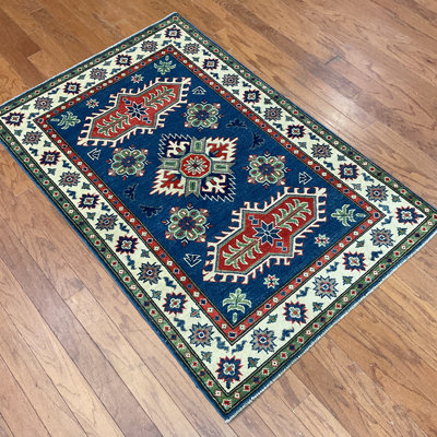  Handmade Kazak Wool Rug