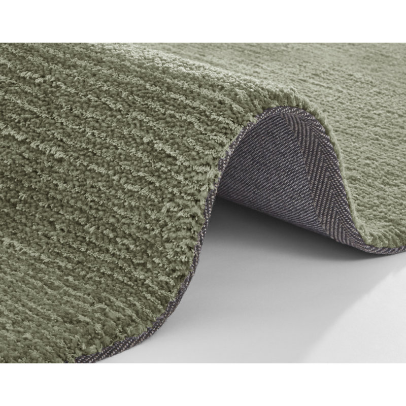 Cloud Tufted Moss Green Rug, Runner 80 x 250cm
