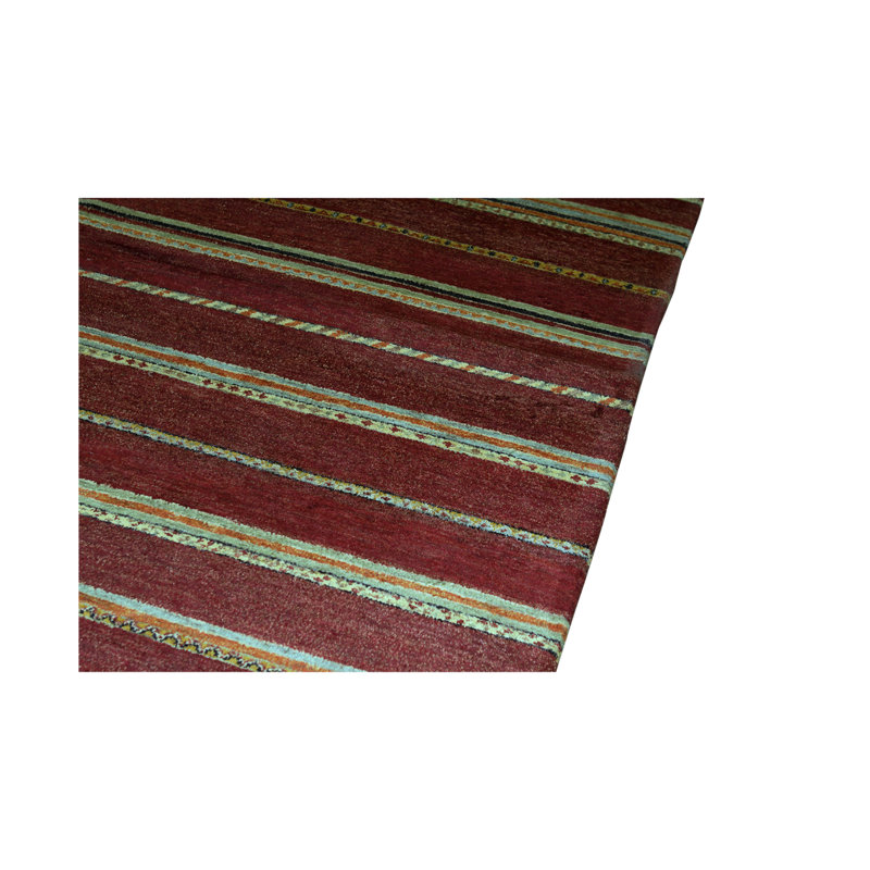 Gabbeh Wool Striped Area Rug