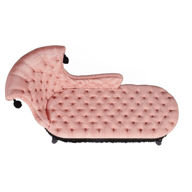 Chaise en bois massif à franges françaises