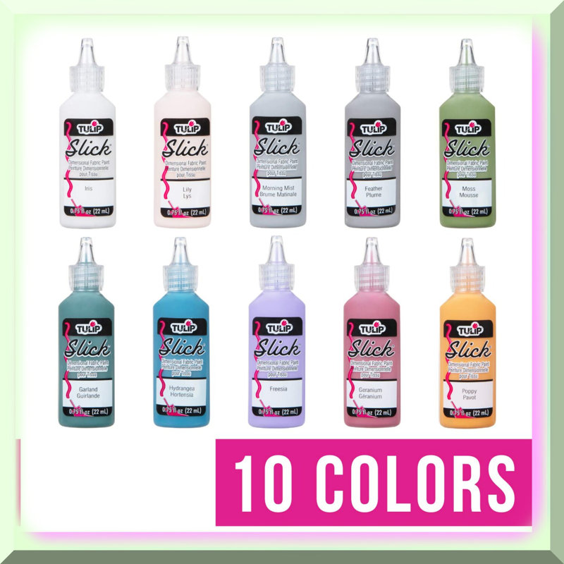 Rainbow Chroma 10-Color Dimensional Paint Set
