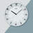 Light Gray Round Wall Clock for  Living Room