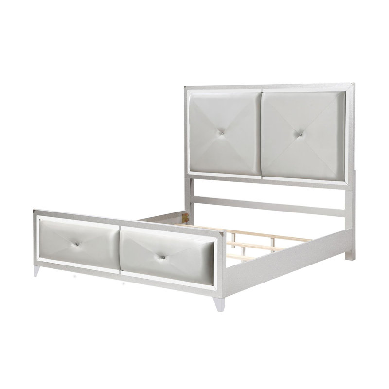 Ensemble de chambre avec lit à panneaux 5 pièces Chelle, Grand