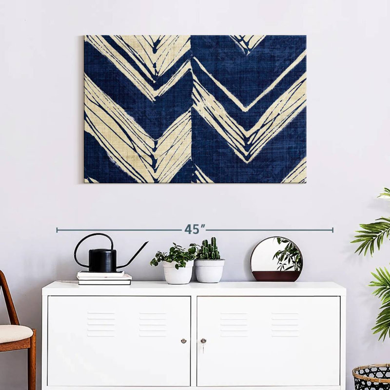 Kerner Indigo Batik II, 24" H x 36" W