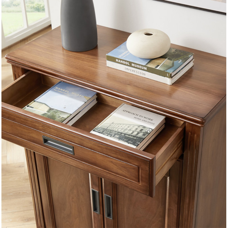 Armoire d'appoint en bois massif grande capacité