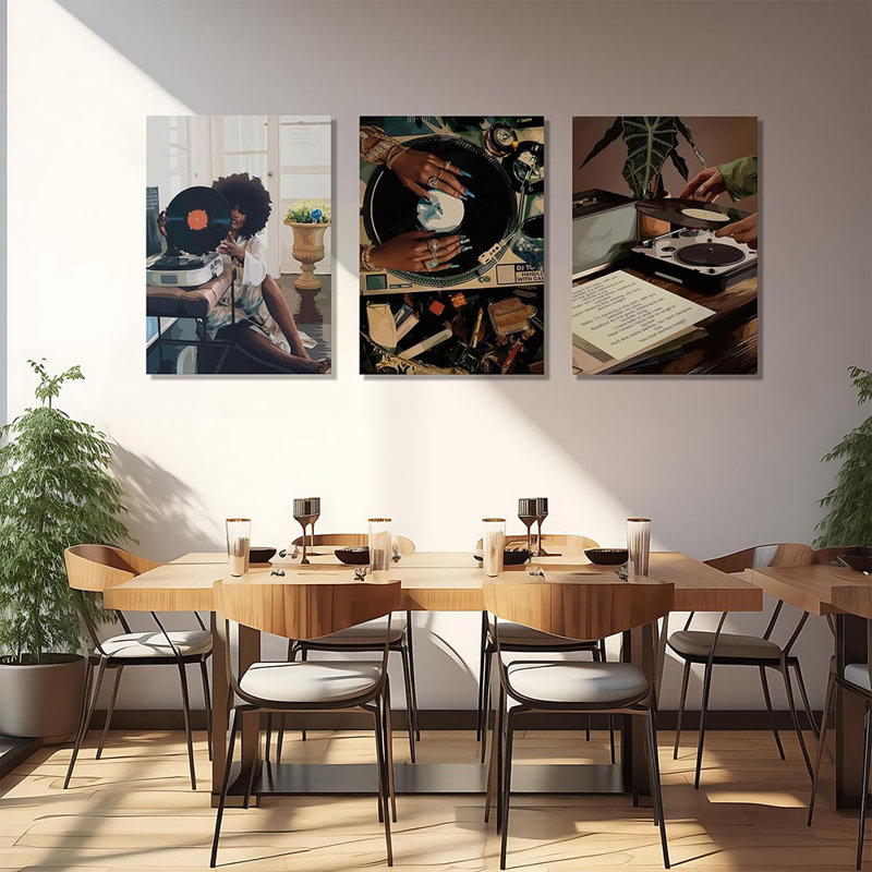 3 Piece Wrapped Canvas Print, 40cm H x 30cm W