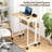 24.8" Folding Rolling Desk with Storage Shelf, Space-Saving Foldable Computer Table on Wheels Sturdy Steel Frame, Portable Sofa Table, for Small Spaces, Home Office-121353442