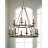 Eava 12 - Light Dimmable Wagon Wheel Chandelier