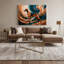 Chiens, chien afghan gris, art mural sur toile-487489866