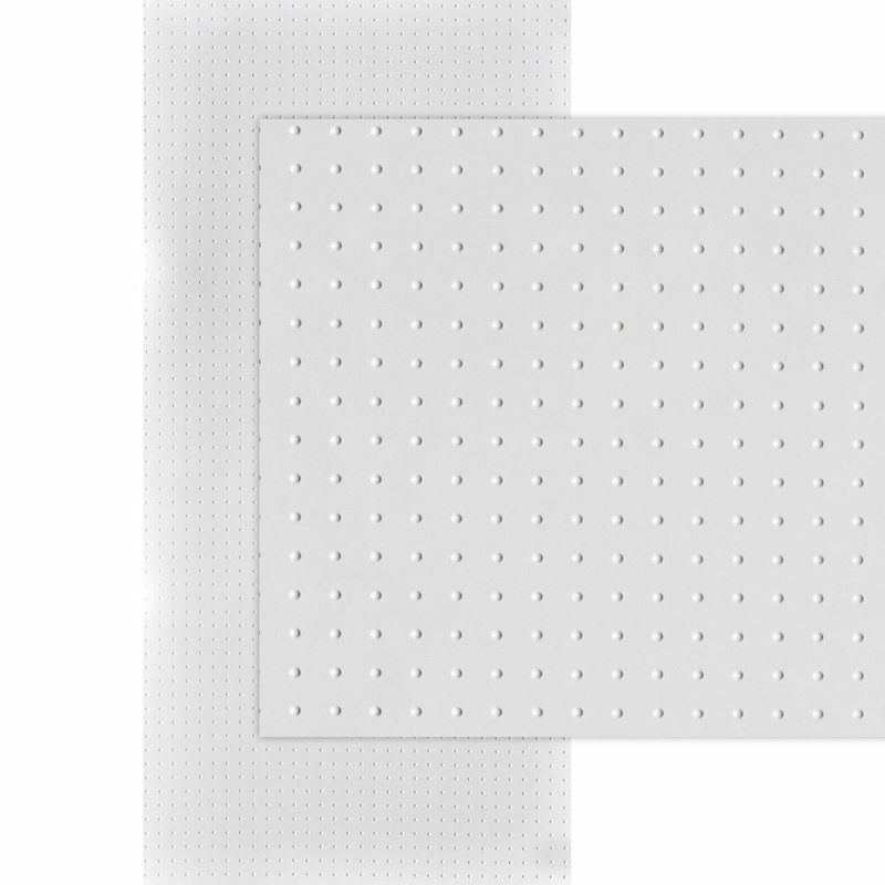 Mini dôme MirroFlex x 8 pi Panneaux muraux PVC PVC 3D - Blanc brillant (32 pieds carrés / feuille)