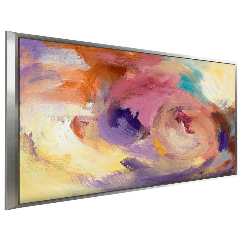 «Swirling pensé», reproduction de peinture à l'acrylique sur toile, H 21,5 po x l 33,5 po x P 2 po