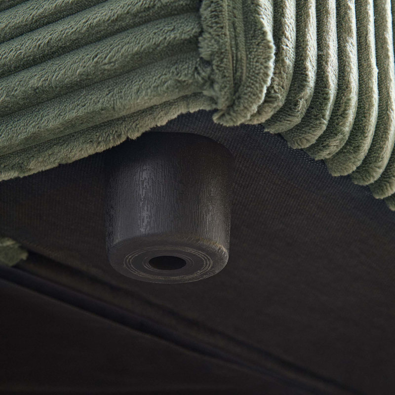 2 sièges (2 coussins offerts), canapé avec assise et dossier amovibles, canapé en velours côtelé pour le salon