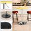 Table de bar ronde de 90 cm (35,5 po), pivotante à 360° et réglable en hauteur, style bistrot/pub, table de cocktail moderne avec piètement chromé-107125753