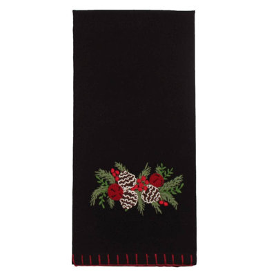 C Pinecones & Bells Towel