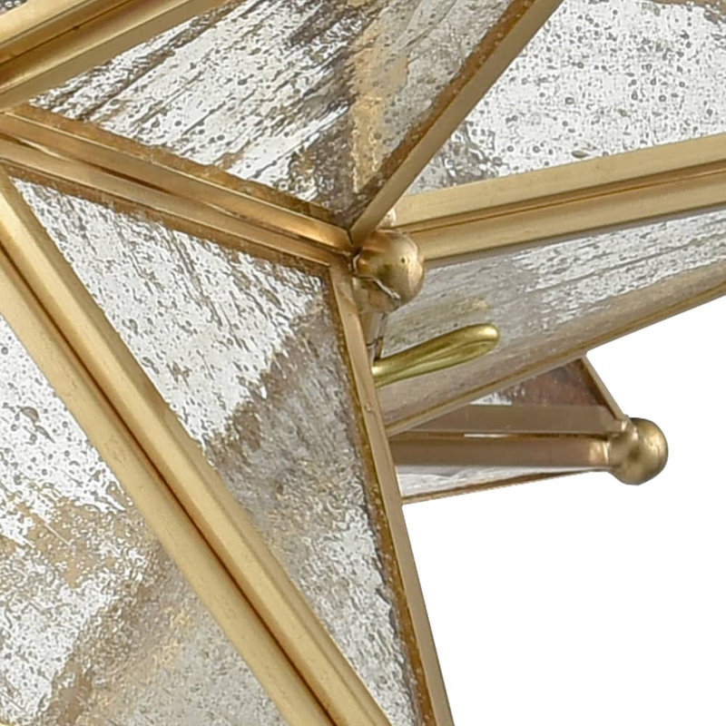 Molyneaux Glass Flush Mount, Brass
