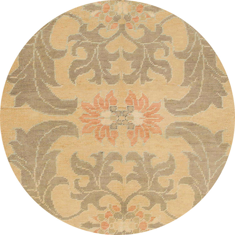 Tapis abstrait moderne 1236, Rond 7 pi