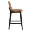Tabouret de bar et de comptoir moderne en similicuir avec pieds en bois massif (ensemble de 2)-130166820-130166823
