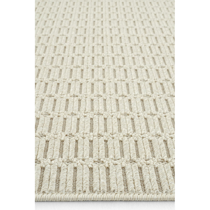 Rizelle Geometric Machine Made Indoor / Outdoor Area Rug, Rectangle 2'8" x 4'11"