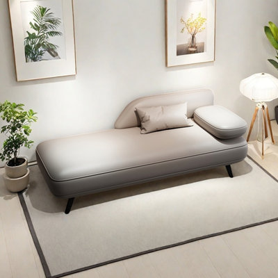 Chaise longue élégante et simple en similicuir