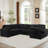 Manfried Oversized U-Shaped Sectional Sofa Bed Pull OutSleeper Couch With Storage Chaise For Living Room-1286299864