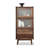 Nut-brown Solid Wood + Glass Display Cases