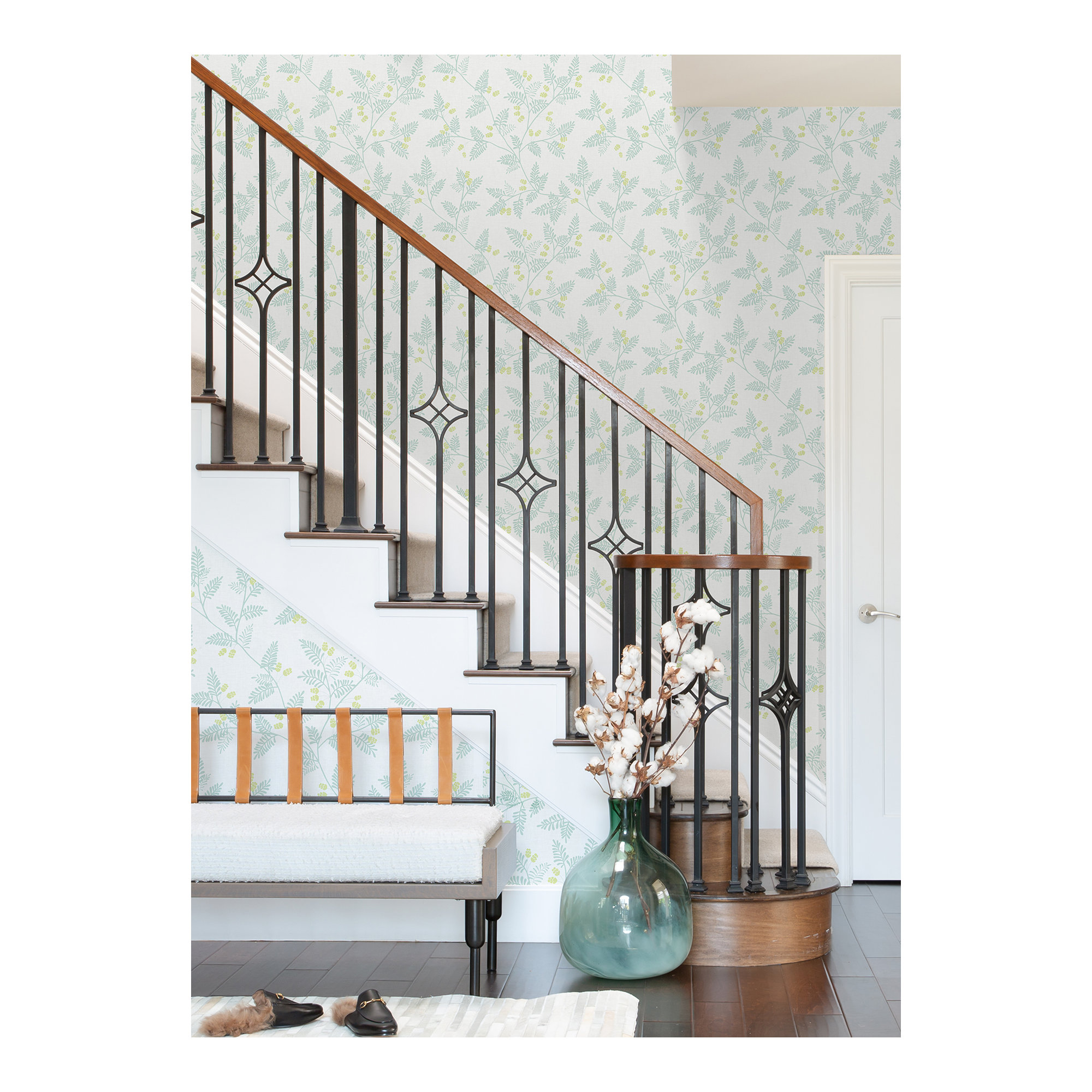 Dowlin Graphics Wallpaper, Seafoam