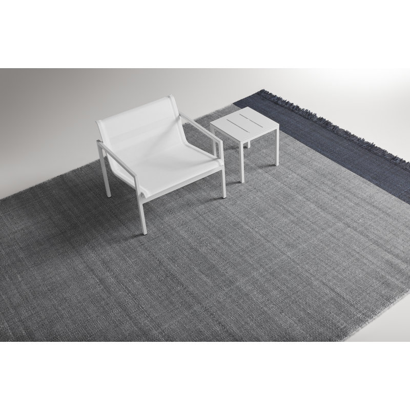 Headwind Striped Area Rug in Charcoal, Rectangle 9' x 12'