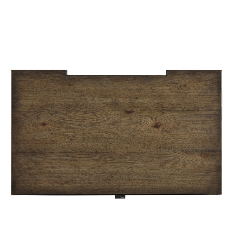 Village Lane Brown 3-Drawer Rubberwood Nightstand
