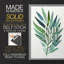 Palm Frond Flow I - impression encadrée de qualité supérieure - prête à être accrochée - aucun clou requis - aucun clou requis-1544442419-1544442416