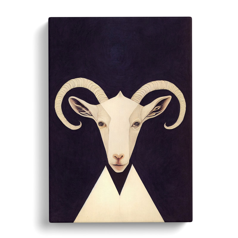 Goat Contemporary - Wrapped Canvas, 60cm H x 40cm W x 3cm D