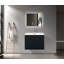Meuble-lavabo simple mural 23,5 po Cressi