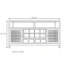 Buffet multifonctionnel de style rétro-129845558