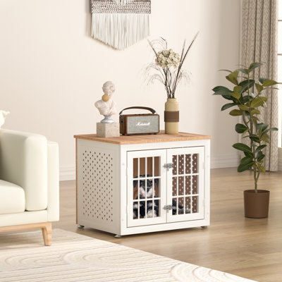 Meuble de 26 po avec cage pour chien