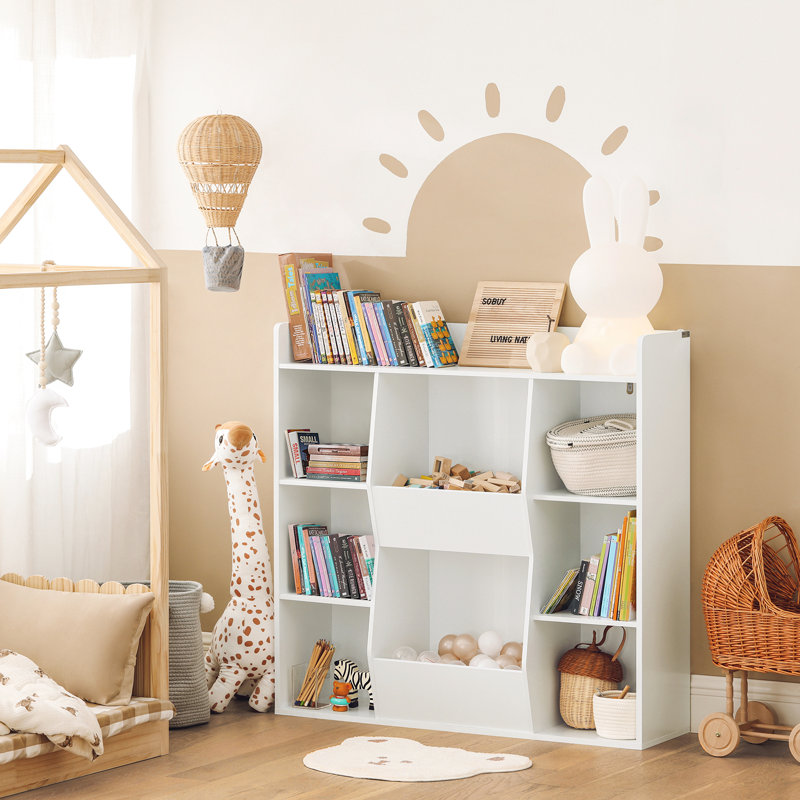 Lakesa 104cm H X 106cm W Furniture Toy Storage Kids Bookcase