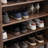 Retro and practical storage shoe cabinet