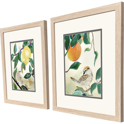 Art encadré orange citron