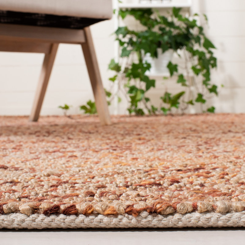 Ellman Hand Woven Jute/Wool Rug in Brown, Rectangle 8' x 10'