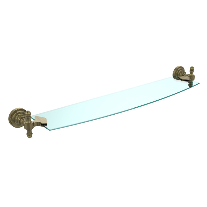 Godinez Bracket Shelf, Antique Brass, 28"