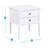 Emmett 2 Drawer Nightstand - White-444277200