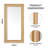 Rectangle Rattan Mirror Wood Frame Mirror Full Length Mirror Hanging-1240154244