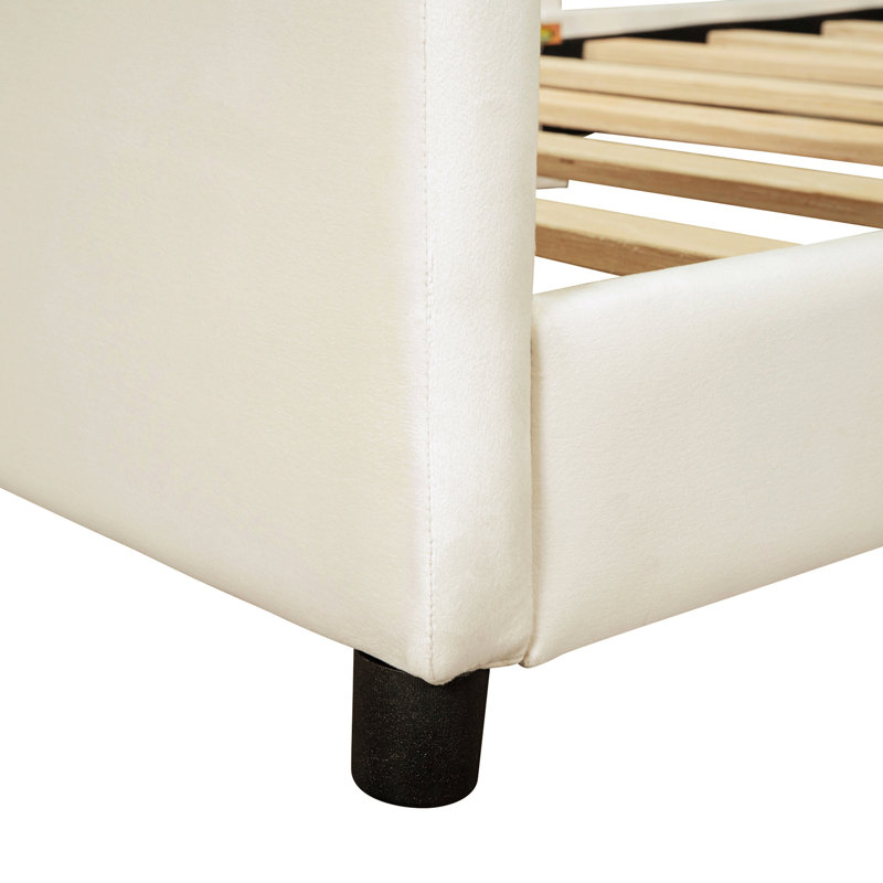 Janalyn Upholstered Daybed, Beige