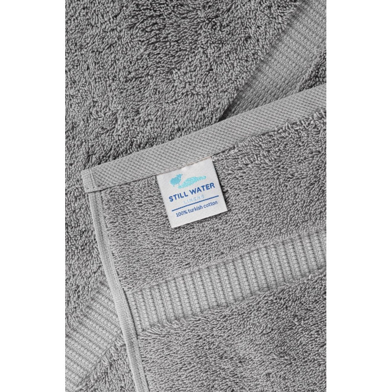 Ensemble de serviettes Serenity Luxury Hotel Turkish, 6, Argent argent