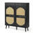 Rattan Panel 2 Drawers 4 Flip-Drawer Shoe Cabinet Particleboard 41.34" W-2121087559