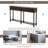 Console Table Sofa Table Easy Assembly With Two Storage Drawers And Bottom Shelf For Living Room, Entryway-163213505