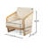 Royal Wood PVC-coated polyester Club Chair