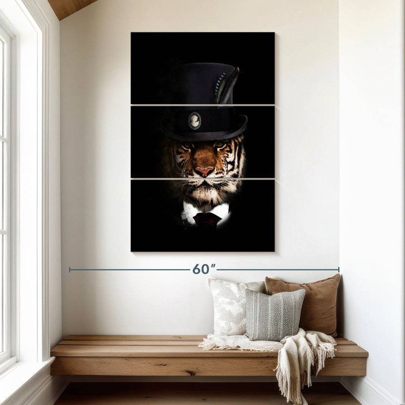 Ketti Classy Tiger I, 50" H x 32" W