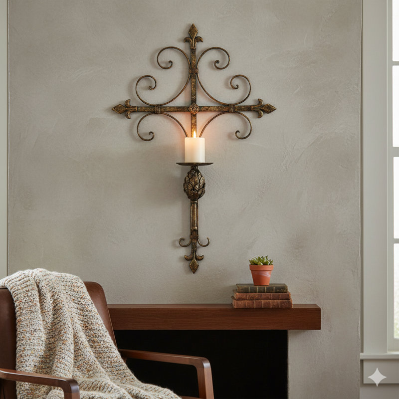 24'' H Metal Wall Wall Sconce