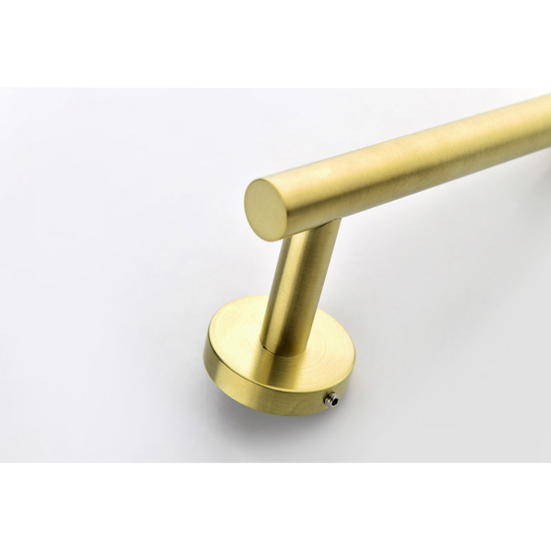9 Piece Towel Rack For Bathroom Stainless Steel - Brushed Gold, Corrosion Finish, Enhances Durability Assurance Guarantee Build,